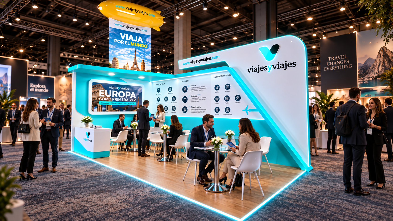 Diseño de stands y espacios de marca